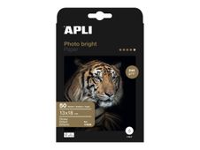 APLI Photo Bright - fotopapier - glanzend - 50 vel(len) - 130 x 180 mm - 240 g/m²