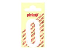 PICKUP LETTERING MONO Nobel - Zelfklevend etiket - voorgedrukt: 0 - mat wit