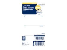Filofax Personal - Planner 2023 - 1 semaine sur deux pages - 95 x 171 mm - 64 feuilles