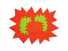 Apli Agipa - Karton - 120 x 160 mm - 10 vellen - fluorescerend geel, fluorescerend oranje - 780 g/m² - karton