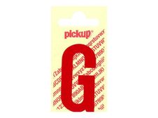 PICKUP LETTERING MONO Nobel - Zelfklevend etiket - voorgedrukt: G - glanzend rood