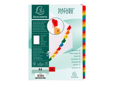 Exacompta Nature Future - Verdeler - 31 onderdelen - voorgedrukt: 1-31 - A4 - met tabbladen - wit