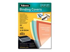 Fellowes - 100 unités - couverture à reliure PVC