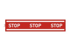 Exacompta waarschuwingstape - stop - stop - 1000 x 200 mm - polyvinyl chloride (PVC) / vinyl - rood