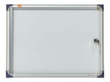 Nobo - Vitrine intérieure 2 A4 (385 x 505 mm) - cadre aluminium fond métal