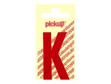PICKUP LETTERING MONO Nobel - Zelfklevend etiket - voorgedrukt: K - glanzend rood