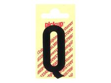 PICKUP LETTERING MONO Nobel - Zelfklevend etiket - voorgedrukt: Q - matzwart