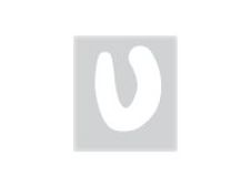 PICKUP deco Emma - Zelfklevend etiket - voorgedrukt: U - wit