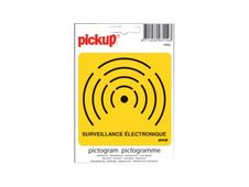 PICKUP - Teken - electronic monitoring - 100 x 100 mm - zelfklevend - vinyl