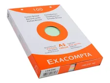 Exacompta - Registratiekaart - A5 - assorti - van ruiten voorzien (pak van 100)