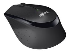Logitech M330 SILENT PLUS - Muis - 3 knoppen - draadloos - 2.4 GHz - USB draadloze ontvanger - zwart