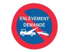 PICKUP - Teken - no parking - rond - 300 mm (diameter) - polystyreen