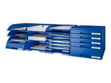 Leitz Plus Slim - brieflade - voor A4 - blauw