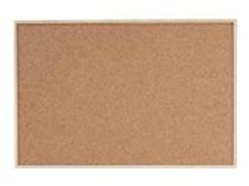 DAHLE - Tableau d'affichage en liège naturel 60 x 90 cm - cadre en bois