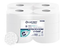 Lucart Professional AquaStream 150 - toiletpapier - 600 vellen - rol - 150 m (pak van 12)