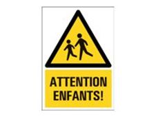 PICKUP - Teken - attention children - 230 x 330 mm - polystyreen