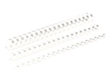 Fellowes - 100 anneaux de reliure en plastique - 12 mm - jusqu'à 80 feuilles - blanc