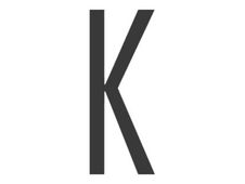 PICKUP Home 3D Stockholm - Teken - capital letter - 90 mm (height) - voor bevestiging op oppervlak - zelfklevend - acryl - grijs