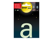 PICKUP Glow In The Dark - Teken - lowercase letter - 75 mm (height) - zelfklevend