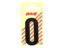 PICKUP LETTERING MONO Nobel - Zelfklevend etiket - voorgedrukt: 0 - matzwart