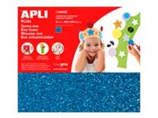 APLI kids - 1 feuille mousse - EVA - 60 x 40 x 0.2 cm - rouge à paillettes