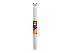 JPC - Lineaal met driehoek - 30 cm - wit - synthetische vezels