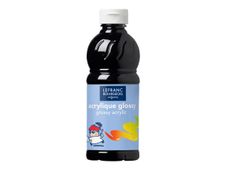 Lefranc & Bourgeois GLOSSY - verf - acrylverf - zwart - 500 ml