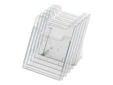 Exacompta - Présentoir 5 compartiments - A4 vertical - cristal