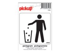 PICKUP MARKING - Teken - garbage - vierkant - 100 x 100 mm - zelfklevend - vinyl