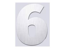 PICKUP Home 3D - Teken - number - 145 mm (height) - voor bevestiging op oppervlak - geborsteld aluminium