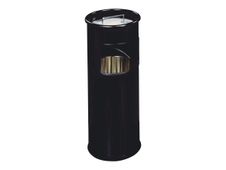 Durable - Corbeille à papier 17L + cendrier sable - noir