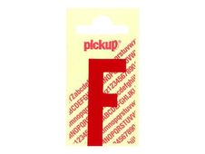 PICKUP LETTERING MONO Nobel - Zelfklevend etiket - voorgedrukt: F - glanzend rood