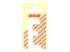 PICKUP LETTERING MONO Nobel - Zelfklevend etiket - voorgedrukt: E - mat wit