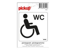 PICKUP - Teken - WC (voor gehandicapten) - vierkant - 100 x 100 mm - zelfklevend - vinyl