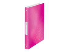 Leitz WOW - classeur à anneaux - pour A4 - capacité : 200 feuilles - rose métallisé