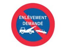 PICKUP - Teken - no parking - rond - 180 mm (diameter) - polystyreen
