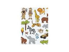 Apli - 3 feuilles gommettes jungle