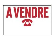 Pickup - Pictogramme - A vendre - 330 x 230 mm
