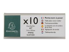 Exacompta - 10 Porte-noms double face - pour 105 x 40 mm