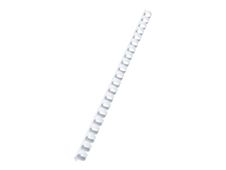GBC CombBind - 100 anneaux de reliure en plastique - 12 mm - jusqu'à 95 feuilles - blanc
