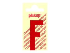 PICKUP LETTERING MONO Nobel - Zelfklevend etiket - voorgedrukt: F - glanzend rood