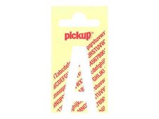 PICKUP LETTERING MONO Nobel - Zelfklevend etiket - voorgedrukt: A - mat wit