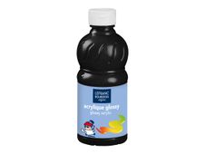 Lefranc & Bourgeois GLOSSY - verf - acrylverf - zwart - 250 ml