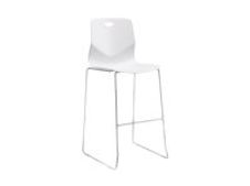 Chaise haute TECSUP - 4 pieds - coque blanche