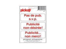 PICKUP - Teken - publicity not desired - zelfklevend - vinyl