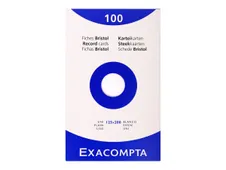 Exacompta - Registratiekaart - 125 x 200 mm - wit - ongekleurd (pak van 100)