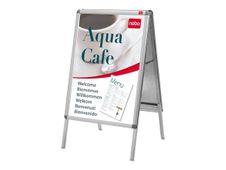 Nobo - Chevalet sur pied - porte-affiche clipsable A1
