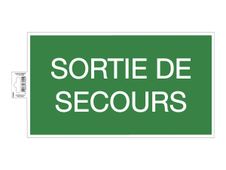 Exacompta teken - nooduitgang - sortie de secours - 35 cm - polyvinylchloride (PVC) - groen