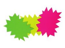 Apli Agipa - Karton - 80 x 120 mm - 50 vellen - fluorescerend geel, fluorescerend oranje - 780 g/m² - karton