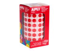 APLI kids - Gommettes rondes - 1,05 cm de diamètre - rouges